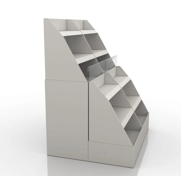 3 Tier Floor Paper Display Stand For Baby Diapers