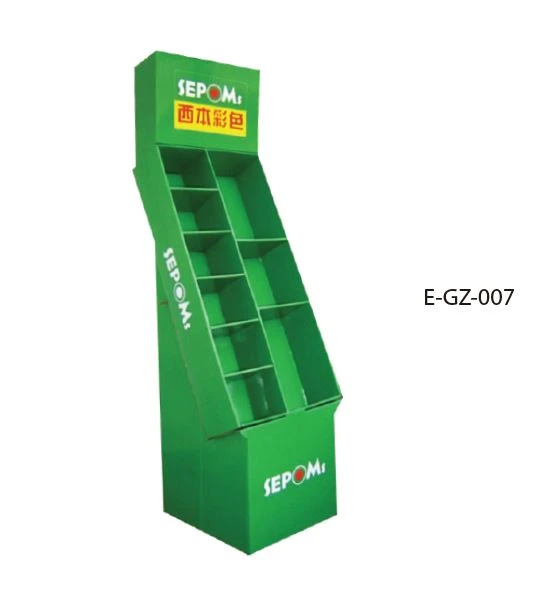 Baby Diaper Corrugated Floor Display For Shopping Square