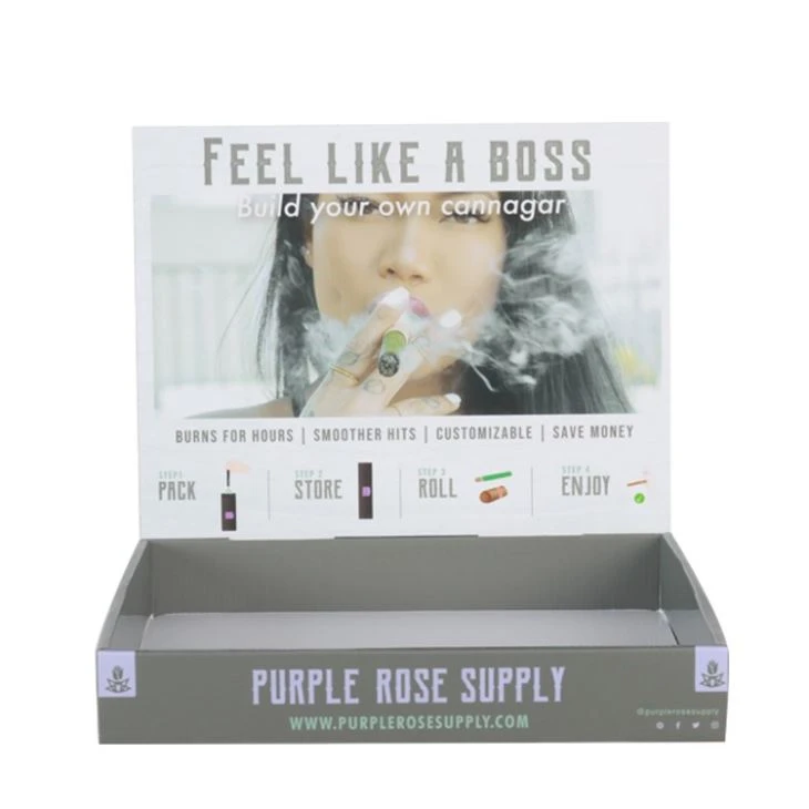 Custom Logo Printed Foldable Display Packaging Box Cardboard Plastic