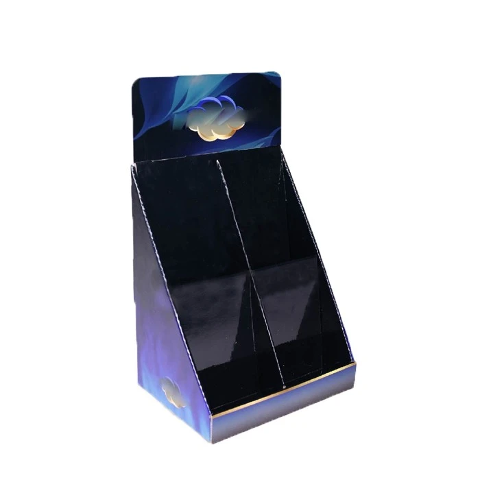 Custom Size Accepted Logo Printed Foldable Corrugated Cardboard Counter Display Box